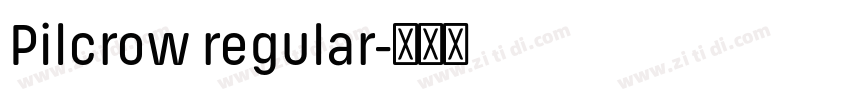 Pilcrow regular字体转换